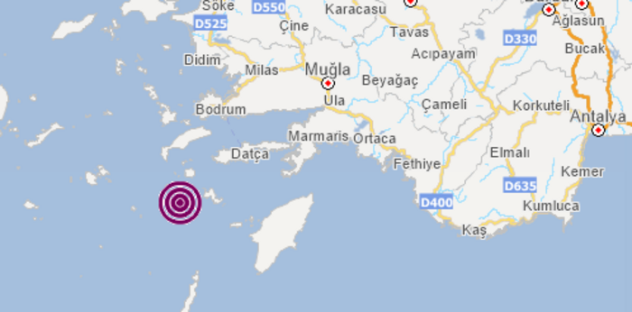Ege Denizi’nde 5.3 büyüklüğünde deprem