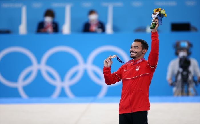 Türk cimnastiği tarihindeki ilk olimpiyat madalyası
