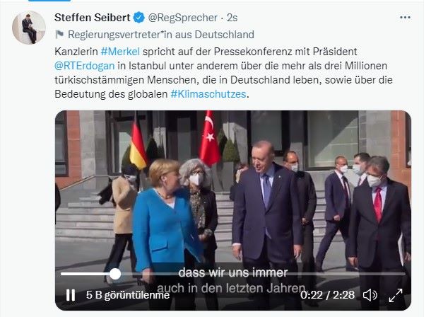 Merkel, sosyal medyadan Türkiye ziyaretini paylaştı