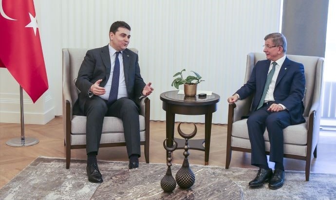 DP Genel Başkanı Uysal, Davutoğlu’nu ziyaret etti