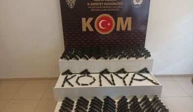 Konya’da 105 tabanca ele geçirildi