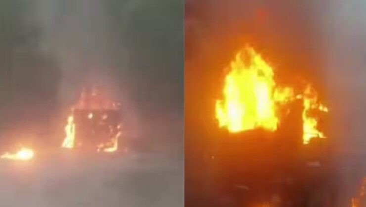Hindistan’da askeri araç yandı: ‘Yıldırım düşmüş olabilir’