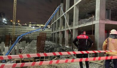 İstanbul’da inşaat alanında çökme! 5 işçi göçük altında